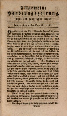 Allgemeine Handlungszeitung Montag 31. Dezember 1787