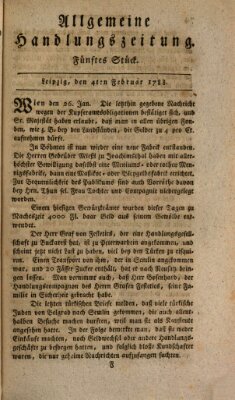 Allgemeine Handlungszeitung Montag 4. Februar 1788