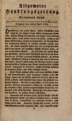 Allgemeine Handlungszeitung Montag 28. April 1788