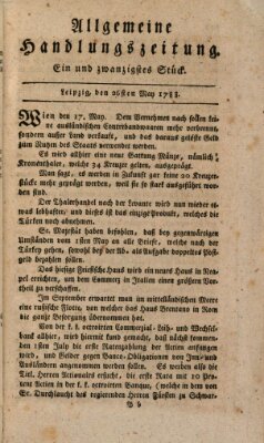 Allgemeine Handlungszeitung Montag 26. Mai 1788