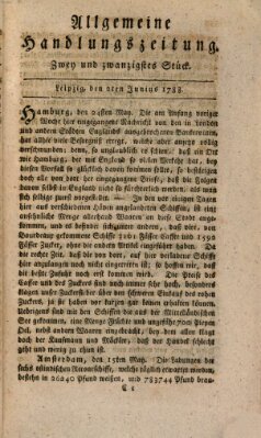 Allgemeine Handlungszeitung Montag 2. Juni 1788