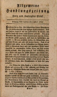 Allgemeine Handlungszeitung Montag 29. Dezember 1788