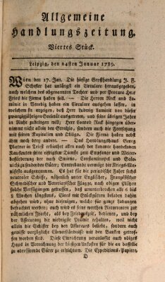 Allgemeine Handlungszeitung Samstag 24. Januar 1789