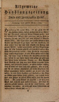 Allgemeine Handlungszeitung Samstag 30. Mai 1789