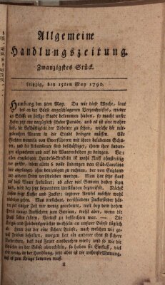 Allgemeine Handlungszeitung Samstag 15. Mai 1790