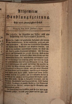 Allgemeine Handlungszeitung Samstag 10. Juli 1790