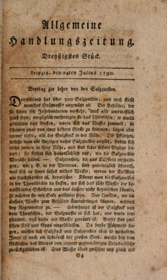 Allgemeine Handlungszeitung Samstag 24. Juli 1790