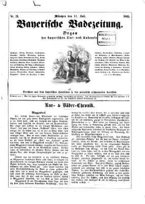 Bayerische Badezeitung Dienstag 11. Juli 1865