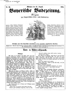 Bayerische Badezeitung Freitag 11. August 1865