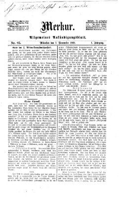 Merkur Samstag 7. November 1868