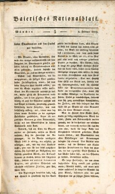 Baierisches National-Blatt Mittwoch 3. Februar 1819