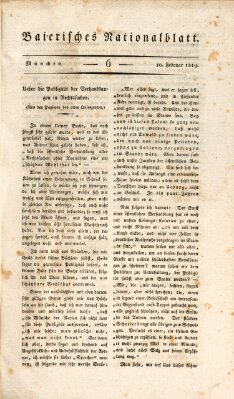 Baierisches National-Blatt Mittwoch 10. Februar 1819