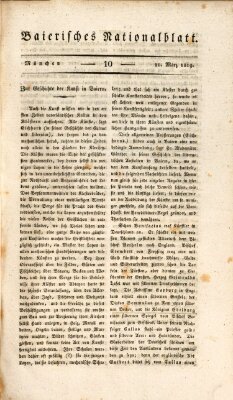 Baierisches National-Blatt Mittwoch 10. März 1819