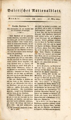 Baierisches National-Blatt Mittwoch 17. März 1819