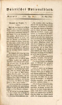 Baierisches National-Blatt Mittwoch 12. Mai 1819