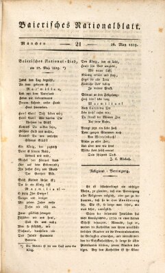 Baierisches National-Blatt Mittwoch 26. Mai 1819