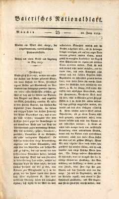 Baierisches National-Blatt Mittwoch 23. Juni 1819