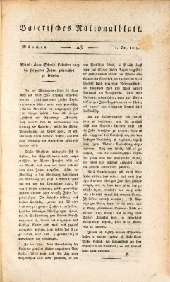 Baierisches National-Blatt Mittwoch 1. Dezember 1819