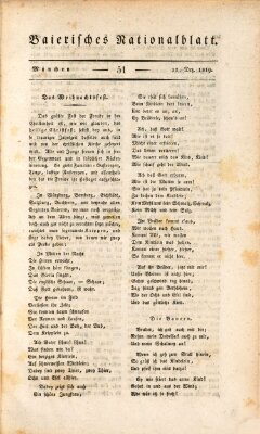 Baierisches National-Blatt Mittwoch 22. Dezember 1819