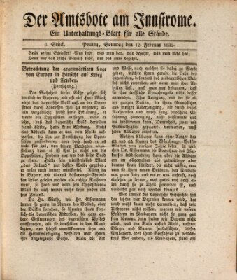 Der Altbayer Sonntag 12. Februar 1832