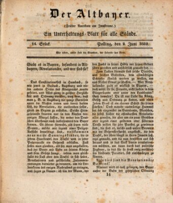 Der Altbayer Samstag 2. Juni 1832