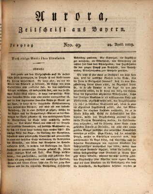 Aurora Freitag 24. April 1829