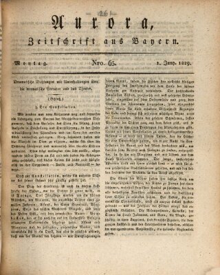 Aurora Montag 1. Juni 1829