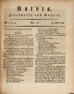 Aurora Montag 29. Juni 1829