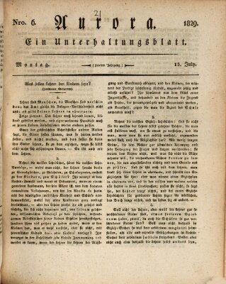 Aurora Montag 13. Juli 1829