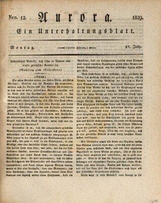 Aurora Montag 27. Juli 1829