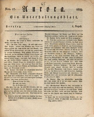 Aurora Freitag 7. August 1829