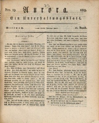 Aurora Mittwoch 12. August 1829