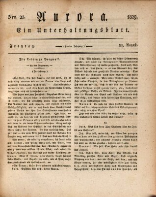 Aurora Freitag 21. August 1829