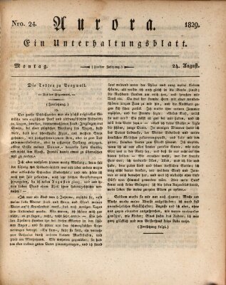 Aurora Montag 24. August 1829