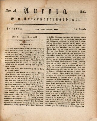 Aurora Freitag 28. August 1829