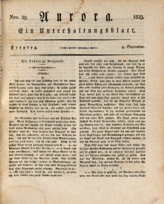 Aurora Freitag 4. September 1829