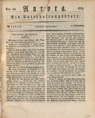 Aurora Montag 7. September 1829