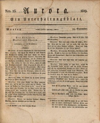 Aurora Montag 21. September 1829