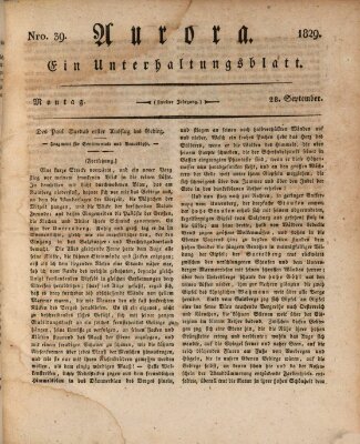 Aurora Montag 28. September 1829