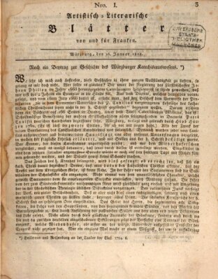 Neue artistisch-literarische Blätter von und für Franken Samstag 16. Januar 1808