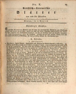 Neue artistisch-literarische Blätter von und für Franken Freitag 18. März 1808