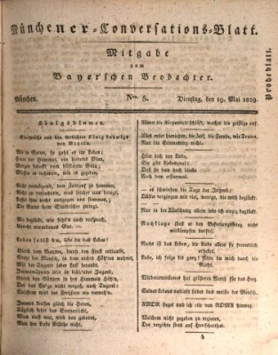 Münchener Conversations-Blatt (Bayer'scher Beobachter) Dienstag 19. Mai 1829