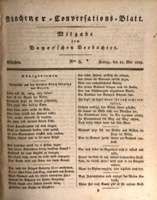 Münchener Conversations-Blatt (Bayer'scher Beobachter) Freitag 22. Mai 1829