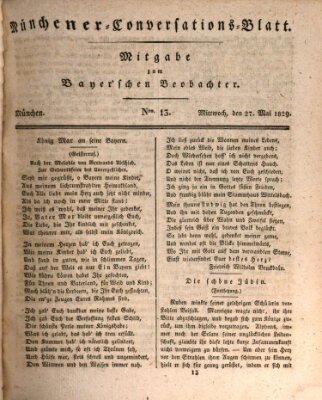 Münchener Conversations-Blatt (Bayer'scher Beobachter) Mittwoch 27. Mai 1829