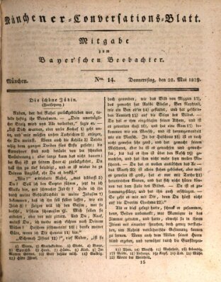 Münchener Conversations-Blatt (Bayer'scher Beobachter) Freitag 29. Mai 1829