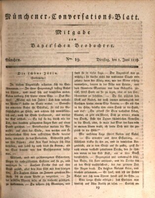 Münchener Conversations-Blatt (Bayer'scher Beobachter) Dienstag 2. Juni 1829