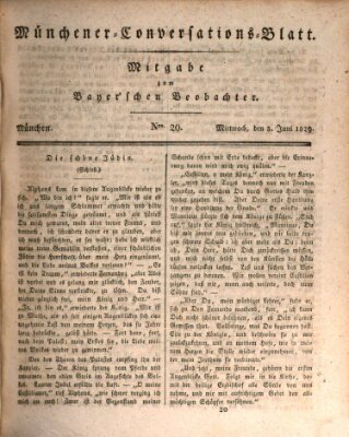 Münchener Conversations-Blatt (Bayer'scher Beobachter) Mittwoch 3. Juni 1829