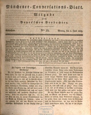Münchener Conversations-Blatt (Bayer'scher Beobachter) Montag 8. Juni 1829