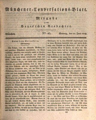 Münchener Conversations-Blatt (Bayer'scher Beobachter) Sonntag 28. Juni 1829