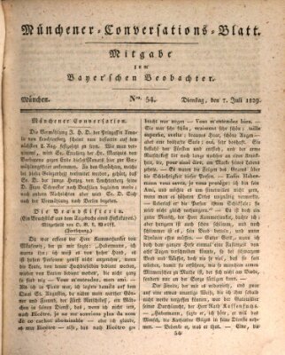 Münchener Conversations-Blatt (Bayer'scher Beobachter) Dienstag 7. Juli 1829